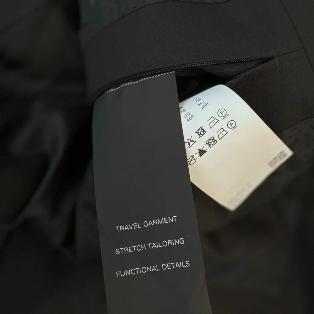 Hugo Boss Blazer Mens 48R Black Jets6/Lenon1 Travel Line Stretch Suit Jacket NWT